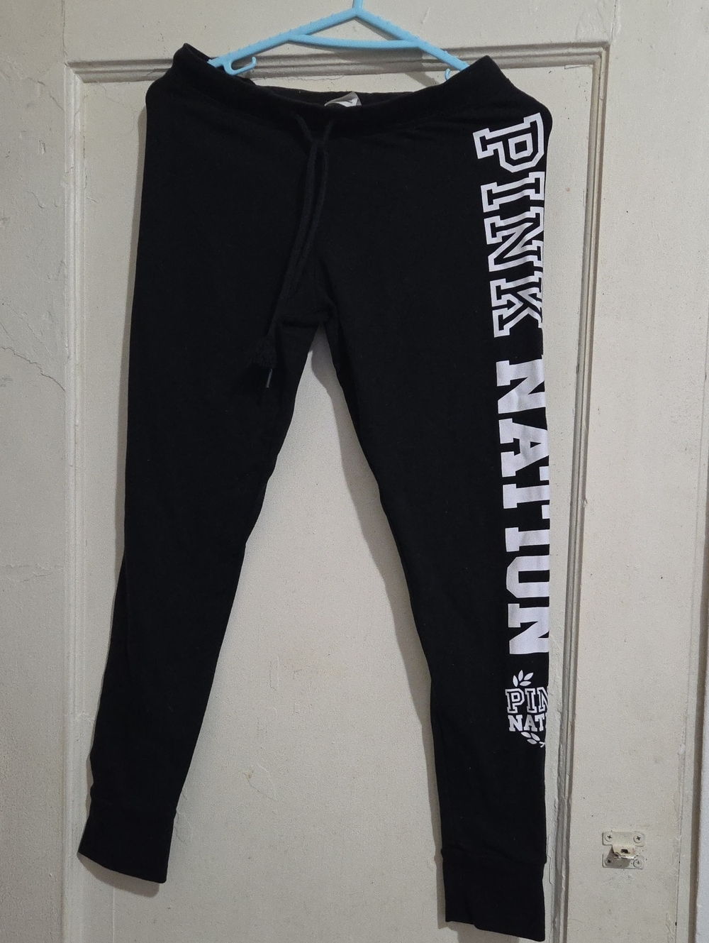 PINK Victoria's Secret Black Logo Joggers
